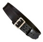 Aker B03 Sam Browne black plain chrome Half-Lined Duty Belt 