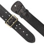 Aker B03 Sam Browne black basket weave brass buckle Half-Lined Duty Belt
