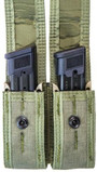 High Speed Gear Duty Adaptable Belt Mount Covered Plus Double Pistol Magazine TACO Pouch  41PX12 
