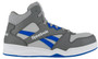 Reebok Men's BB4500 High-Top Grey and Cobalt Blue Work Sneakers RB4135  RB4135 