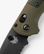 Benchmade 431SBK-1 Redoubt Tanto Combo Edge Ranger Green/Forest Green Grivory Folding Knife  431SBK-1 610953206802