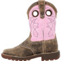 Rocky RKW0408C Little Kids' Legacy 32 Brown and Pink Waterproof Western Boot  RKW0408C 