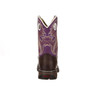 Durango Lil' Rebel Little Kid Dark Brown And Purple Western Boot  BT286 