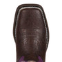 Durango Lil' Rebel Little Kid Dark Brown And Purple Western Boot  BT286 