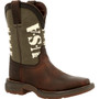 Durango Lil' Rebel Big Kid Army Western Boot  DBT0232Y 