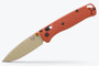Benchmade 535TN-10 Bugout Plain Edge Rust Orange Grivory Folding Knife  535TN-10 610953211783
