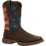 Durango Rebel Men's Dark Brown Vintage Flag Western Boot  DDB0328 