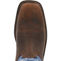 Durango WorkHorse Men's Worn Saddle and Denim Blue Western Work Boot  DDB0400 