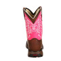 Lil' Durango Little Kid Brown and Pink Let Love Fly Western Boot  DWBT093 