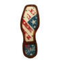 Durango Lady Rebel Women's Brown and White Distressed Flag Embroidery Western Boot  DRD0394 