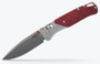 Benchmade 535-09 Ash Grey/Redstone Bugout Drop Point Folding Knife  535-09 610953212339