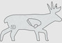 Infinite Defense Deer Silhouette Infinity Target  ID-DEER-SIL-1 198168027882
