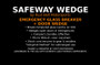 Rust Belt Motorsports Safeway Wedge  SAFEWAYWEDGE 