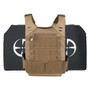 LA Police Gear LVPC Plate Carrier + 2 Level IIIA Soft Armor Panels  LVPC-SFT-BUNDLE 