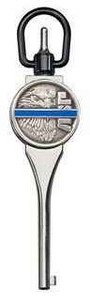 ASP Black Chrome Blue Line G1 Extended Handcuff Key 56316 092608563162