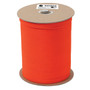 Rothco 1000 Foot Spool 550lb Nylon Paracord 1000FT, close-up of a spool of bright orange nylon paracord wound around a cardboard reel.
