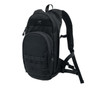 Rothco MOLLE Quickstrike Tactical Hydration Backpack 2930, black tactical hydration backpack with multiple pockets and MOLLE webbing for attachments.