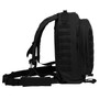 Rothco MOLLE II 3-Day Assault Pack M3DAP, tactical black backpack with multiple MOLLE webbing straps for gear attachment, adjustable shoulder straps, and sturdy handles for outdoor and military use.