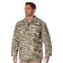 Rothco M-65 Field Jacket M65FJ, military-style camouflage jacket worn by a male model.