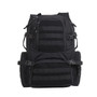 Rothco Multi-Chamber MOLLE Assault Pack MCMAP, black tactical military backpack with multiple compartments, adjustable straps, and MOLLE webbing for modular gear attachment.