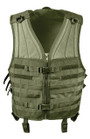 Rothco MOLLE Modular Vest MMV, tactical military style vest with adjustable straps and MOLLE webbing for gear attachment.
