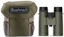 Bushnell 8x42 R3 Roof Prism Binocular, olive green compact binoculars with a carrying case shown beside it.
