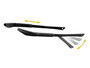 ESS ICE Black with Hi-Def Yellow Smoke Gray Clear Eye Protection System, model ESS-740-0020, features foldable black arms with adjustable hinges for a customizable fit.