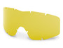 ESS Profile NVG Hi-Def Yellow Lenses, high-definition yellow replacement lenses for eyewear, ESS-740-0121, with cutouts for fitting.