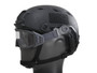 ESS Profile PIVOT Kit Ops-Core ARC with Clear and Smoke Gray Visor, tactical helmet accessory for enhanced eye protection and mountability.