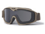 ESS Influx Goggle, ESS-EE7018 product, tactical protective eyewear with adjustable strap and dark tinted lenses.
