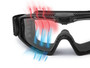 ESS Influx Goggle ESS-EE7018, protective goggles with ventilation and anti-fog features, designed for hazardous environments.