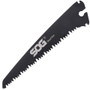 SOG Folding Saw F10N-CP, a compact black folding wood saw with sharp serrated edges and a foldable design for easy portability and efficient cutting.