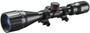 Simmons 4-12x40 Pro Hunter Riflescope, black rifle scope with adjustable zoom and mounting rings for precise targeting.