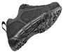 Belleville MM005 WP MINI-MiL Blackout Waterproof Barefoot Activity Shoe, close-up view of black waterproof barefoot shoe designed for outdoor activities.