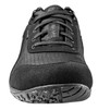 Belleville MM005 WP MINI-MiL Blackout Waterproof Barefoot Activity Shoe, front view of the black waterproof shoe with laces and textured sole.