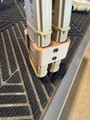 LAPG PMAG Magazine Coupler, a beige tactical magazine connector on two magazines, connected and secured with screws.