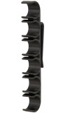 LAPG Shotgun Shell Holder - 3 Pack TDP-SSH 840277253064, black plastic shotgun shell holder with six individual slots for carrying multiple shotgun shells.