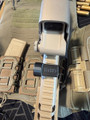 LAPG Picatinny Rail Battery Storage Container - 2 Pack, tactical battery storage containers attached to a firearm's Picatinny rail.