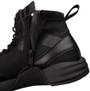 OTB Boots Fusion 6 Black Tactical Boot, close-up of a black tactical boot showing its zipper, laces, and sturdy sole design.