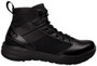 OTB Boots Fusion 6 Black Tactical Boot, side view of a sturdy black tactical boot with high ankle support, lace-up design, and durable sole.