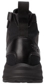 OTB Boots Fusion 6 Black Tactical Boot, front view of the black tactical boot showing durable leather and mesh construction, pull tab at the heel, and slip-resistant sole.