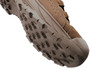 OTB Boots Incline Low Waterproof Tactical Boot, close-up view of the brown shoe showing the rugged outsole designed for traction and durability.