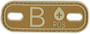 5ive Star Gear Blood Type Morale Patch B+ Coyote/Tan