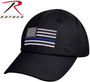 Rothco Black Mesh Back Thin Blue Line Flag Tactical Cap 9973 613902199736