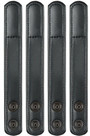 Bianchi Plain Black Belt Keeper 4 Pack