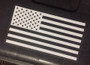 LA Police Gear Clear White US Flag Sticker