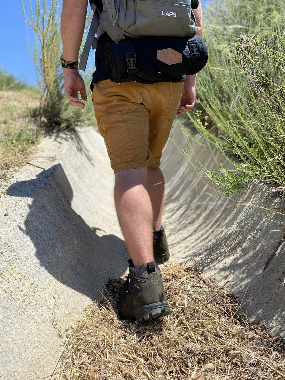 LA Police Gear Terrain Dark Charcoal Mid Hiking Boot