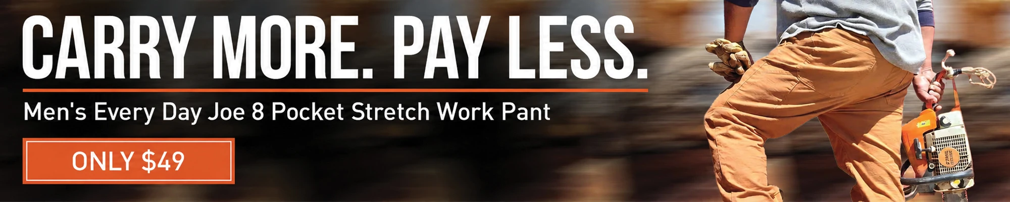 Iron & Haft Men's Every Day Joe Stretch Work Pants - Only $49 - Click Here