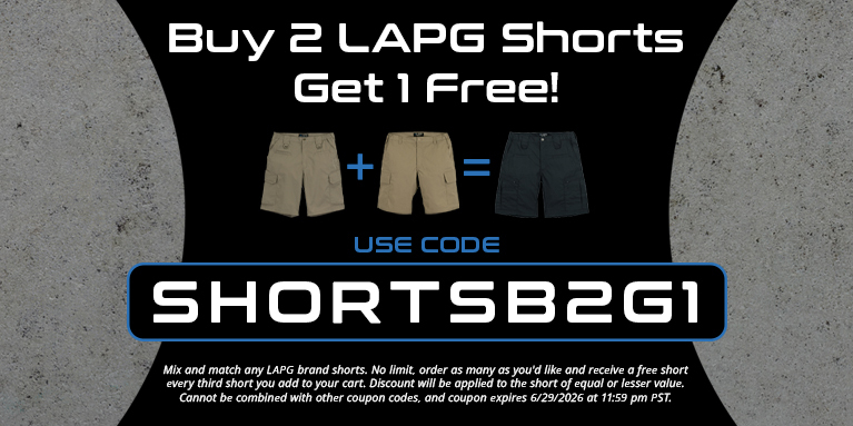 Buy 2 LAPG Shorts, Get 1 Free - Use Code SHORTSB2G1