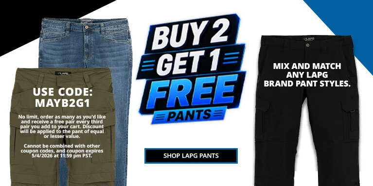 Buy 2 LAPG Pants, Get 1 Free!